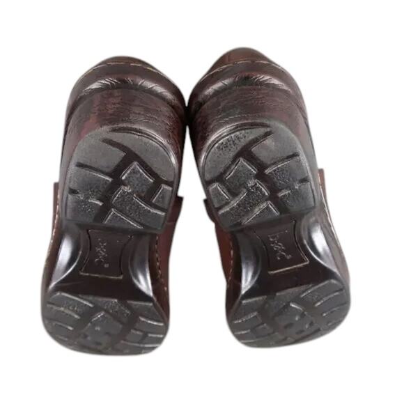 Born Concept Shoe Women 9.5 Clog Leather Slip On Peggy Comfort Walking Brown boc - Picture 11 of 13